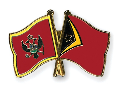 Fahnen Pins Montenegro Timor-Leste