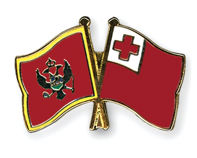 Fahnen Pins Montenegro Tonga