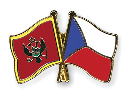 Fahnen Pins Montenegro Tschechische-Republik
