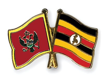 Fahnen Pins Montenegro Uganda