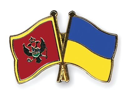 Fahnen Pins Montenegro Ukraine