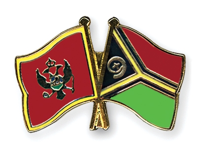 Fahnen Pins Montenegro Vanuatu