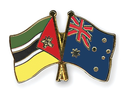 Fahnen Pins Mosambik Australien