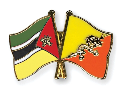 Fahnen Pins Mosambik Bhutan