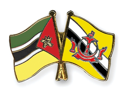 Fahnen Pins Mosambik Brunei-Darussalam