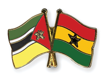 Fahnen Pins Mosambik Ghana