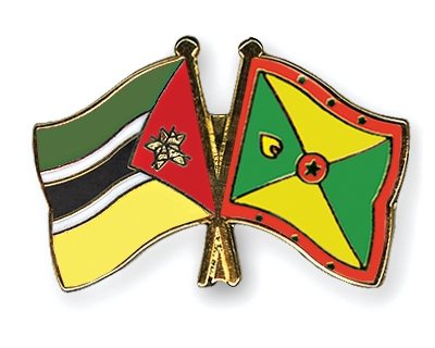 Fahnen Pins Mosambik Grenada