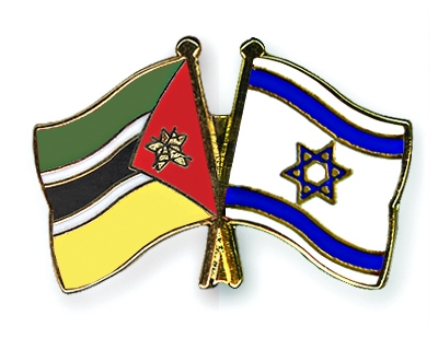 Fahnen Pins Mosambik Israel