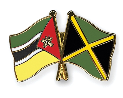 Fahnen Pins Mosambik Jamaika