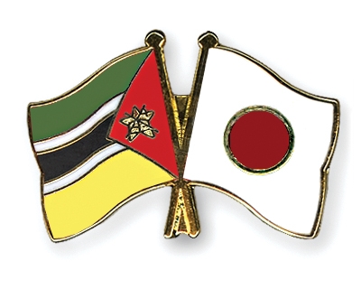 Fahnen Pins Mosambik Japan