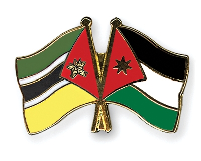 Fahnen Pins Mosambik Jordanien