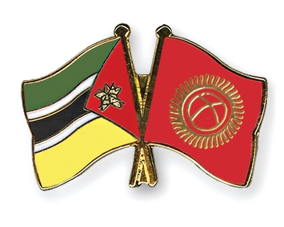 Fahnen Pins Mosambik Kirgisistan