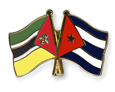 Fahnen Pins Mosambik Kuba