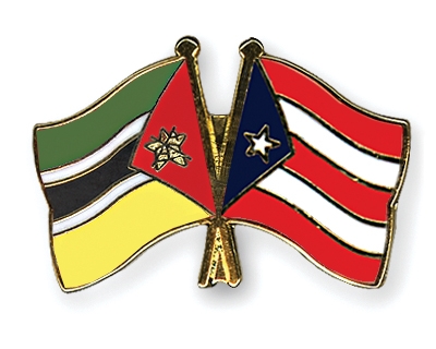 Fahnen Pins Mosambik Puerto-Rico