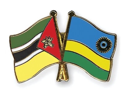 Fahnen Pins Mosambik Ruanda