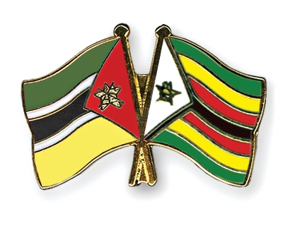 Fahnen Pins Mosambik Simbabwe