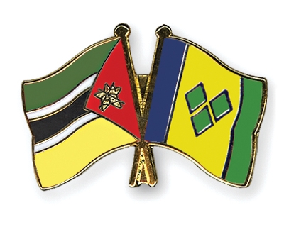 Fahnen Pins Mosambik St-Vincent-und-die-Grenadinen