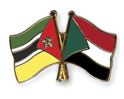 Fahnen Pins Mosambik Sudan