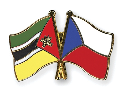 Fahnen Pins Mosambik Tschechische-Republik