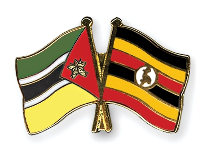 Fahnen Pins Mosambik Uganda