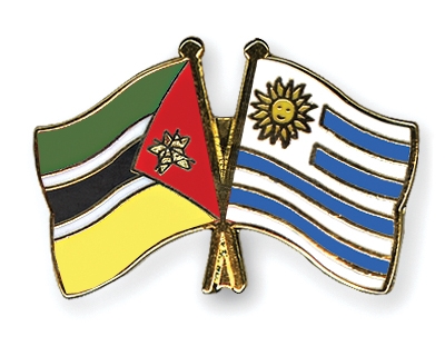 Fahnen Pins Mosambik Uruguay