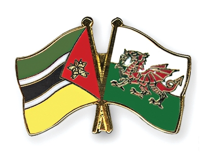 Fahnen Pins Mosambik Wales