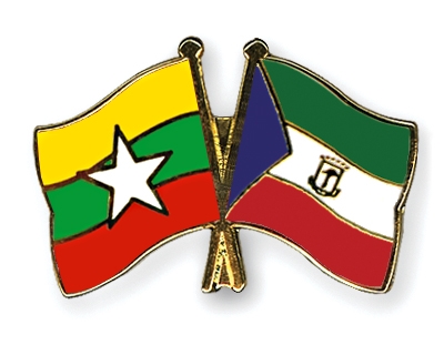 Fahnen Pins Myanmar quatorialguinea