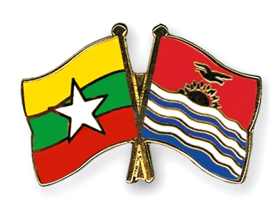 Fahnen Pins Myanmar Kiribati