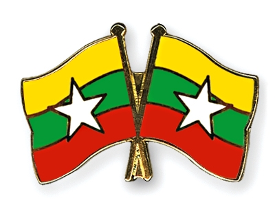 Fahnen Pins Myanmar Myanmar