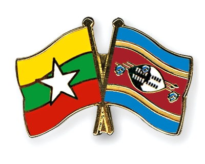 Fahnen Pins Myanmar Swasiland