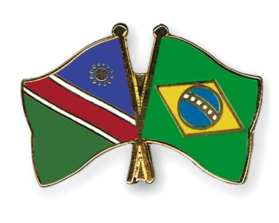 Fahnen Pins Namibia Brasilien