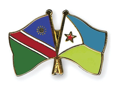 Fahnen Pins Namibia Dschibuti