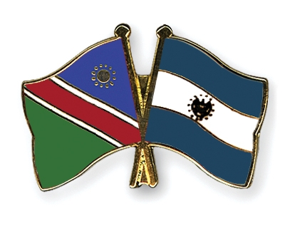 Fahnen Pins Namibia El-Salvador