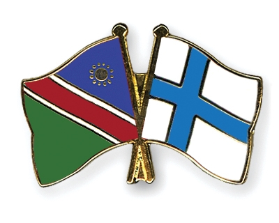 Fahnen Pins Namibia Finnland