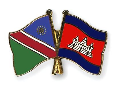 Fahnen Pins Namibia Kambodscha