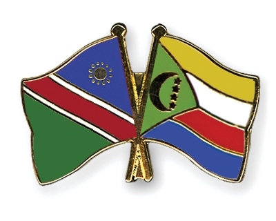 Fahnen Pins Namibia Komoren