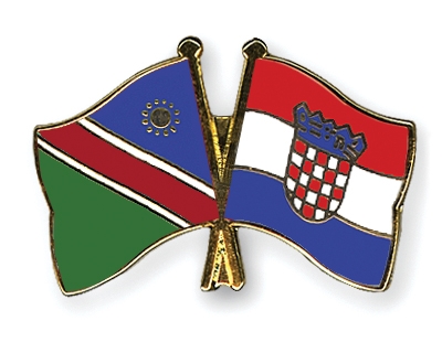 Fahnen Pins Namibia Kroatien