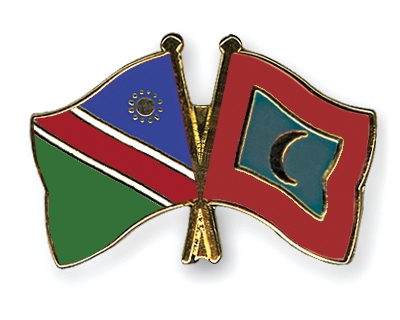 Fahnen Pins Namibia Malediven