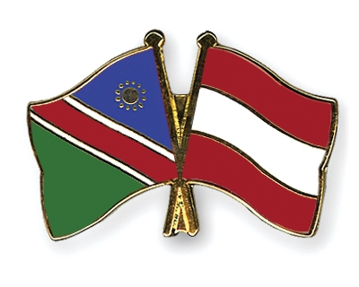 Fahnen Pins Namibia sterreich