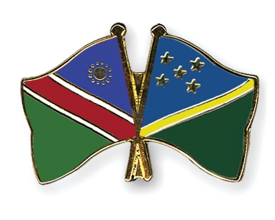 Fahnen Pins Namibia Salomonen