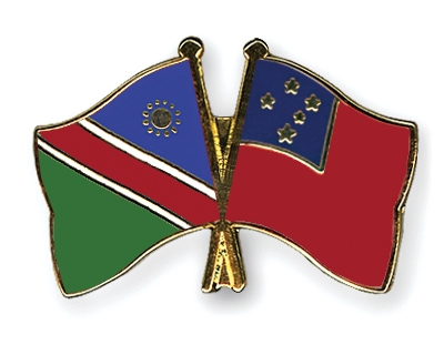 Fahnen Pins Namibia Samoa