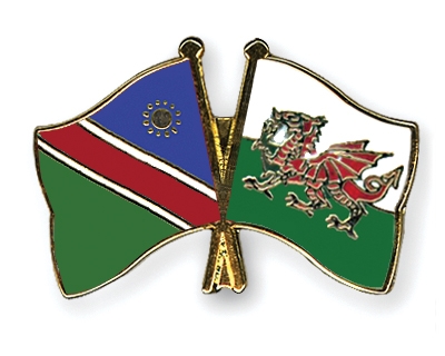 Fahnen Pins Namibia Wales