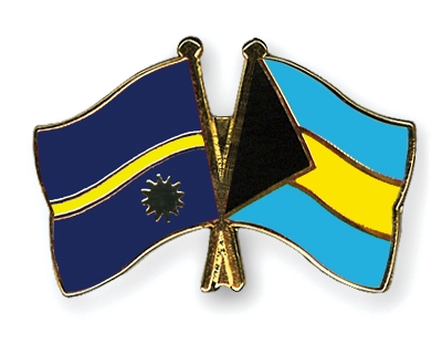 Fahnen Pins Nauru Bahamas