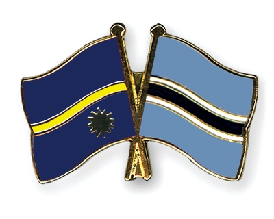 Fahnen Pins Nauru Botsuana