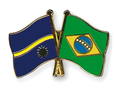 Fahnen Pins Nauru Brasilien