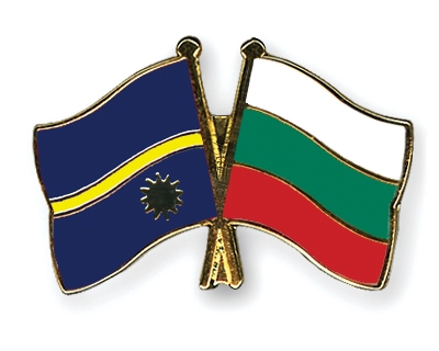 Fahnen Pins Nauru Bulgarien