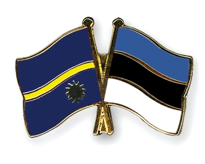 Fahnen Pins Nauru Estland