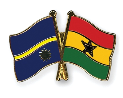 Fahnen Pins Nauru Ghana