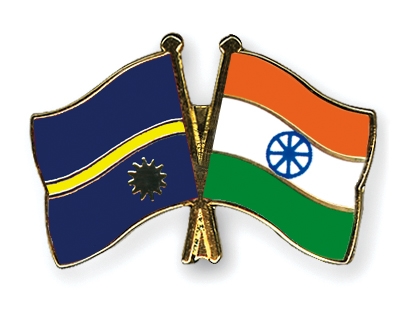 Fahnen Pins Nauru Indien