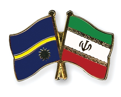 Fahnen Pins Nauru Iran